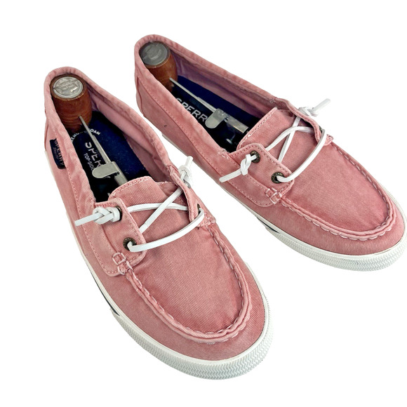 Sperry Top-Sider Women’s STS81177 Boat Shoes – Pink Canvas – Size 9 - Picture 1 of 7